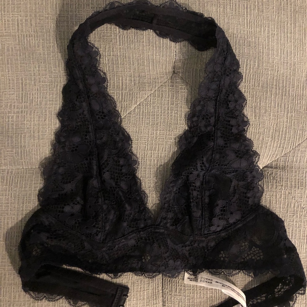 Free people lace halter bralette